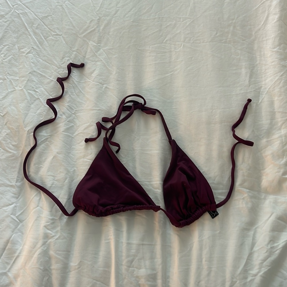Becca by Rebecca Virtue bikini top size M - color Merlot